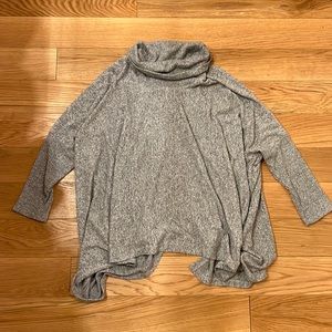 Gray flowy sweater
